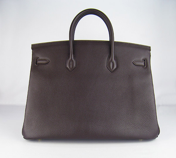 Replica Hermes Birkin 40CM Togo Bag Dark Coffee 6099 Online - Click Image to Close